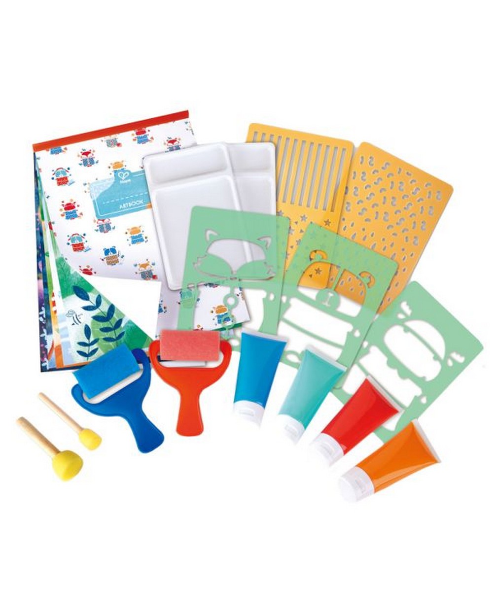Hape Sponge Painting Fun, Kids Art Supplies, Creative Painting Kit, Mess-Free Art, Educational Activity