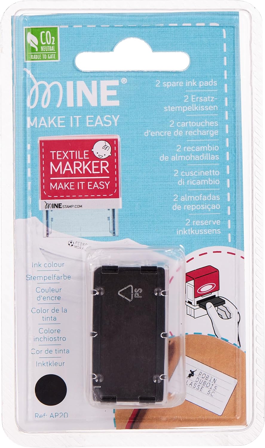 Mine Stamp Ink Pads - Refillable, Non-Toxic Ink, Quick-Drying, Long-Lasting, Compatible with Stamps, Eco-Friendly