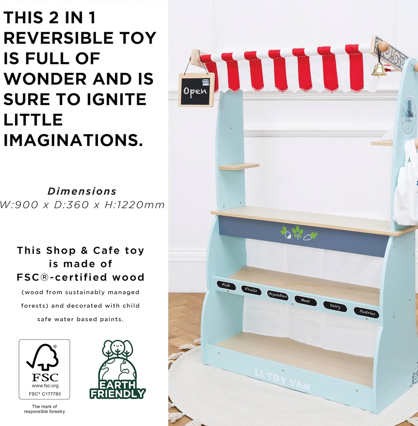 Le Toy Van Shop & Cafe Market Stand