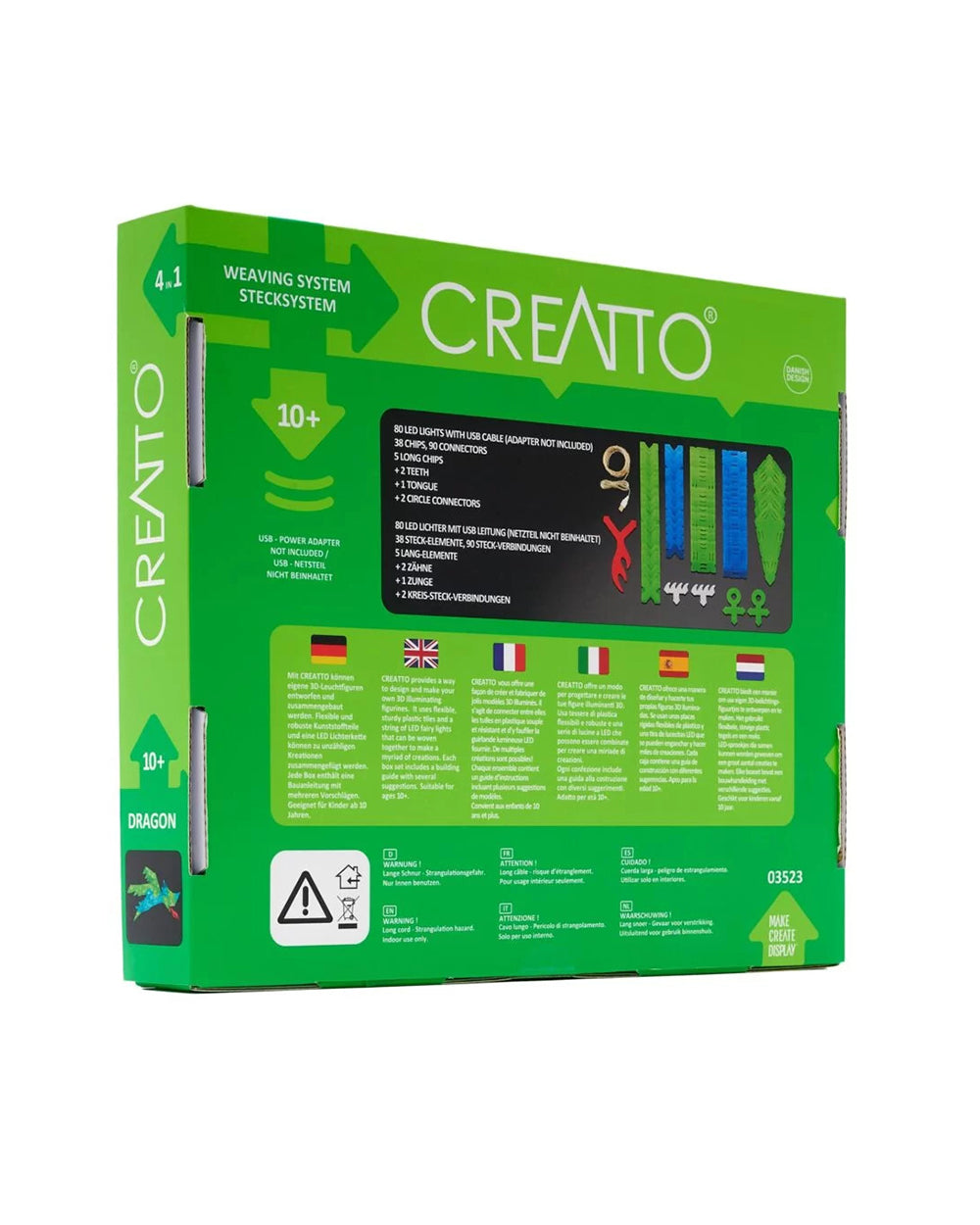 Thames & Kosmos Creatto Dragon Light Up Crafting Puzzle Kit