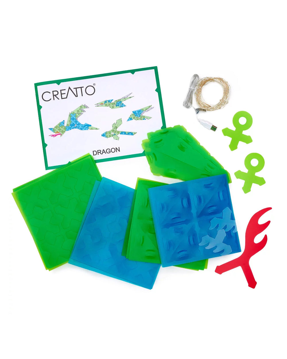 Thames & Kosmos Creatto Dragon Light Up Crafting Puzzle Kit