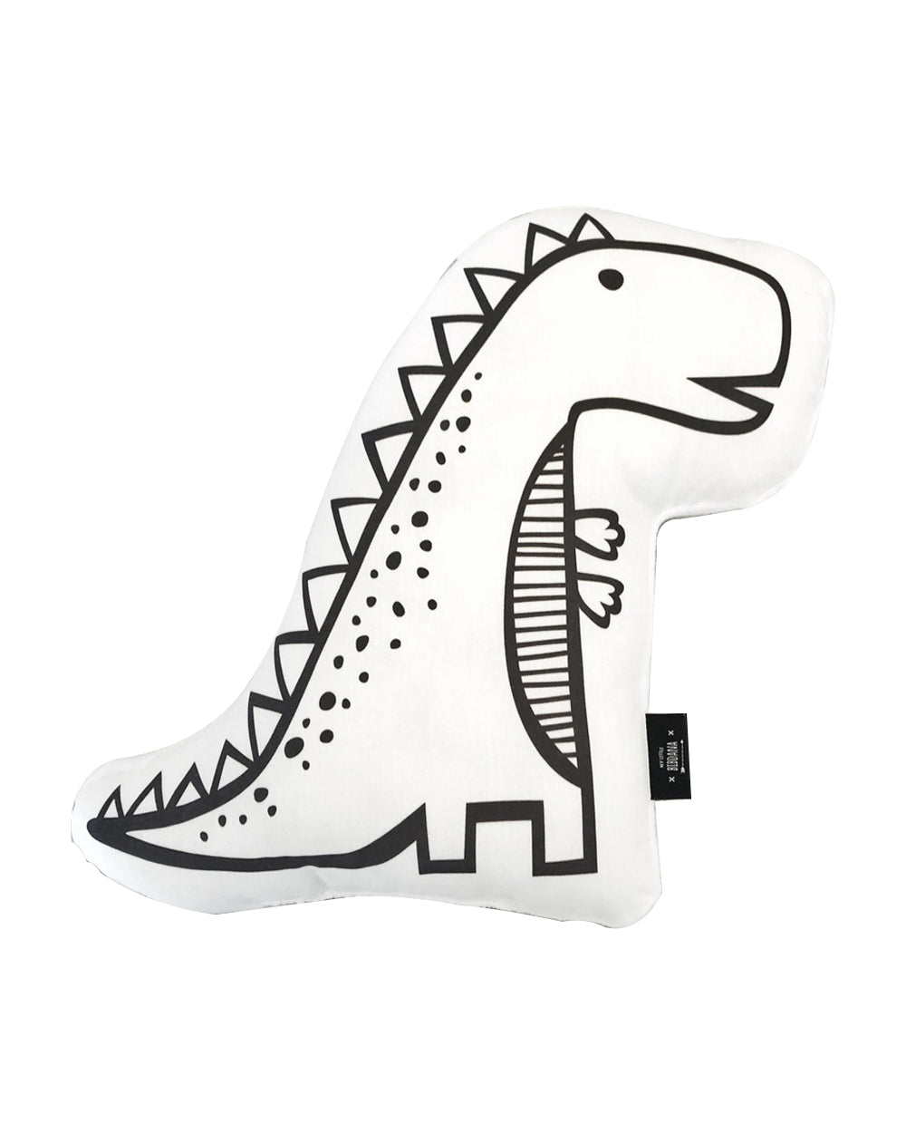 My Little Dreamer Dinosaur Plush Pillow Nursery Cushion Monochrome Pillow
