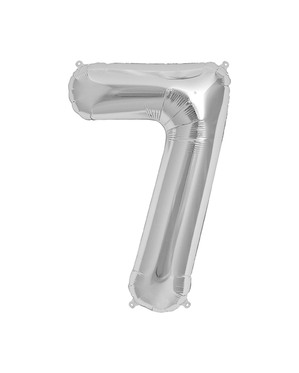 Ballunar Number 7 Silver Foil Balloon 65cm, Silver Number Balloon, Foil Balloon, Birthday Balloon, Party Decoration