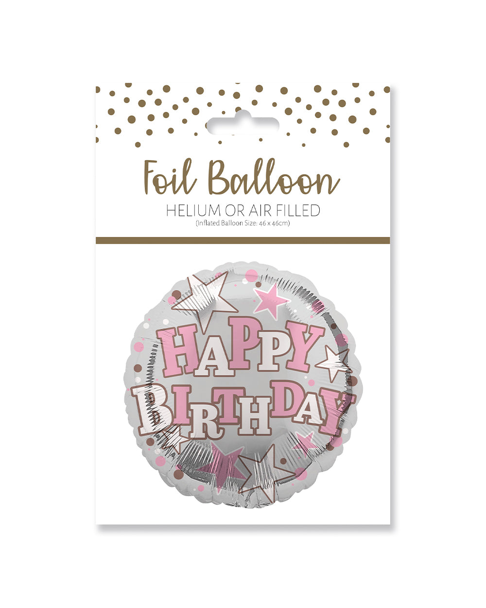 Ballunar Happy Birthday Female Foil Balloon 45.7cm, Birthday Balloon, Foil Balloon, Women's Birthday Balloon, Party Decoration