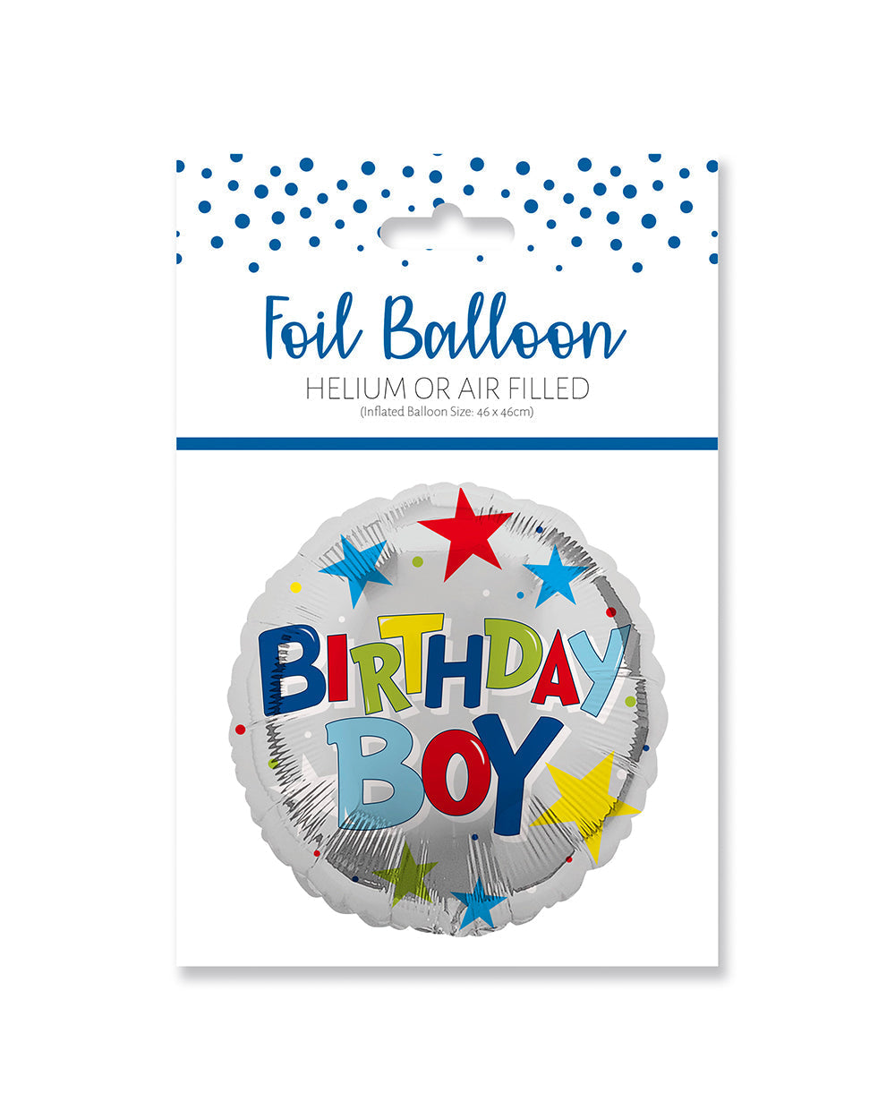 Ballunar Birthday Boy Foil Balloon 45.7cm, Birthday Balloon, Foil Balloon, Party Decor, Boy's Birthday Balloon, Celebration Balloon