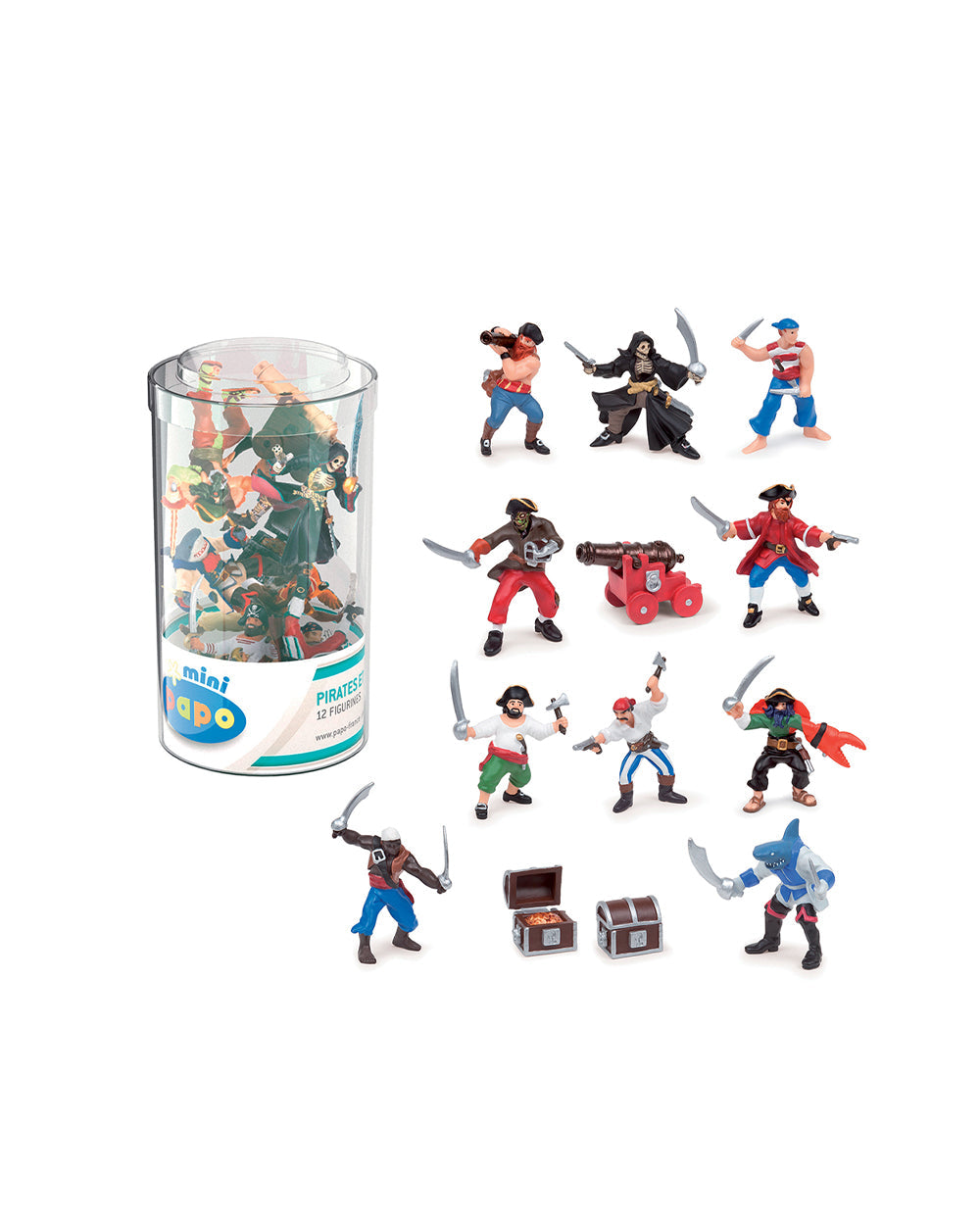 Papo Mini Plus Pirates & Corsairs Tube 12 Pieces