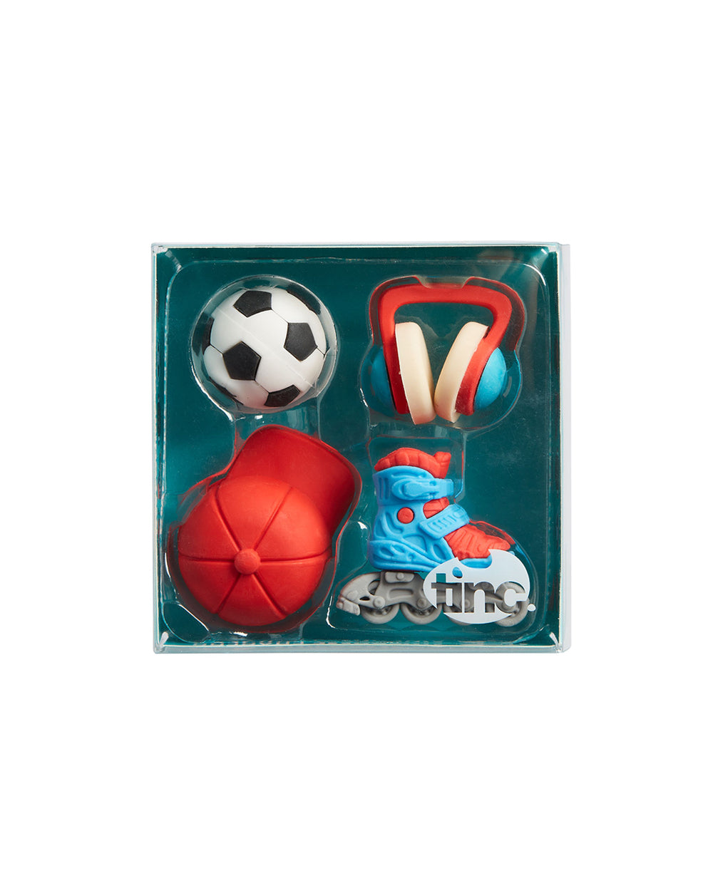 Tinc Set Of 4 Erasers Boys