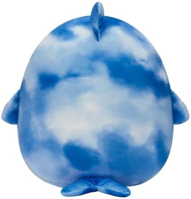 Squishmallows Samir Tie-Dye Whale Stuffed Animal, 14-Inch Size, Blue