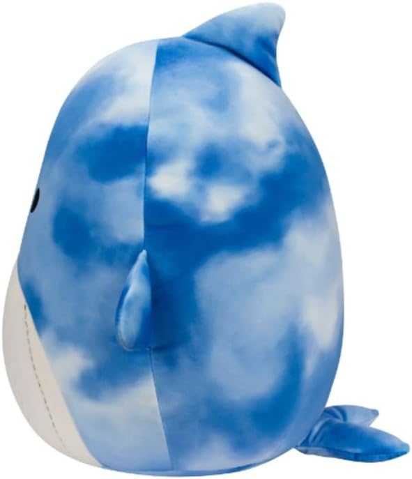 Squishmallows Samir Tie-Dye Whale Stuffed Animal, 14-Inch Size, Blue