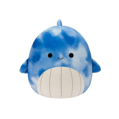 Squishmallows Samir Tie-Dye Whale Stuffed Animal, 14-Inch Size, Blue