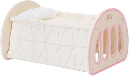 Classic World Modern 2-in-1 Cradle Doll Bed for Baby Doll Baby Doll Cradle Care Doll Baby Bed Educational Toy (CL50547)