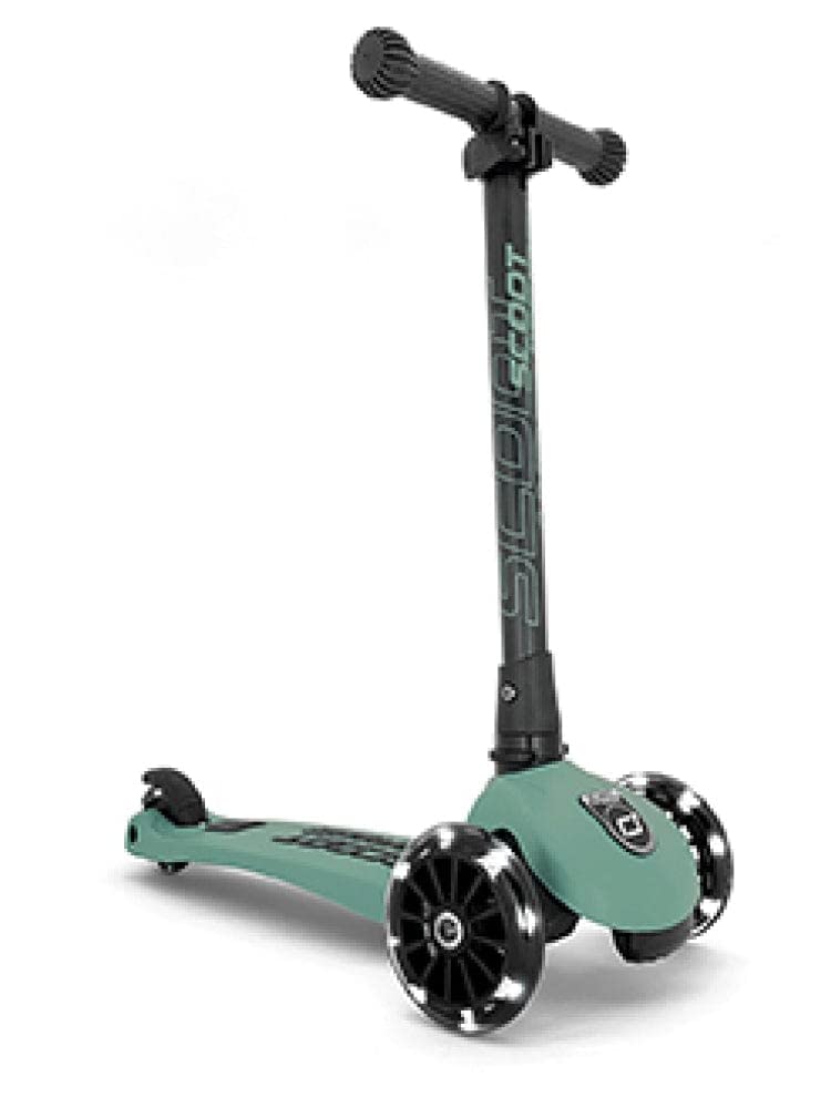 Scoot&Ride Highwaykick 3 LED Scooter, Forest