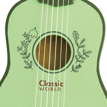 Classic World Mini Musician: Wooden Vintage Toy Guitar it’s a toddler musical instrument toy pen_spark