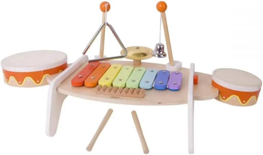 Classic World 40529 Wood Toys Music Table, White