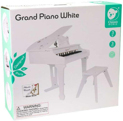 Classic World Grand Piano Toy, White