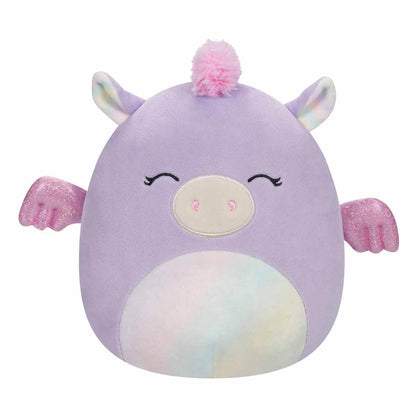 7.5 inch Rei Pink and Purple Pegasus Officially Licensed Kellytoy Plush Toy Colorful Soft Gift for Kids Girls & Boys Washable Squishy Stuff Toy Multicolor All Age