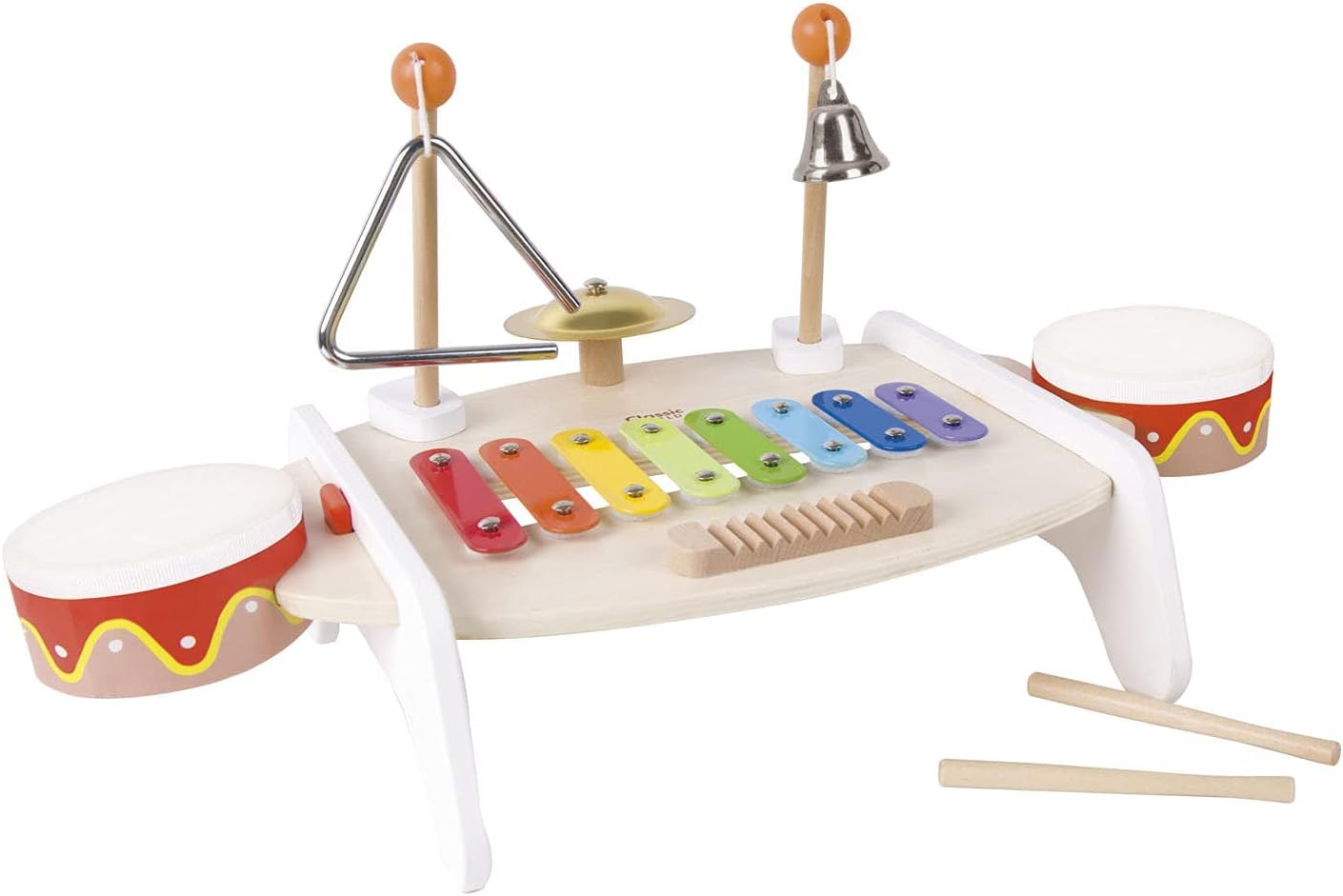 Classic World 40529 Wood Toys Music Table, White