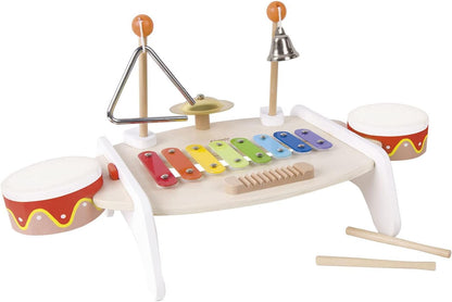 Classic World 40529 Wood Toys Music Table, White