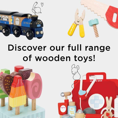 Le Toy Van - Wooden Oxford Kitchen Pretend Play Set | Kids Cooking Role Play Toy - Suitable For 3 Years +