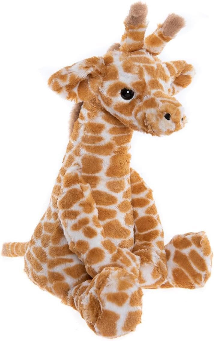 Bear & Me Gilbert Giraffe Teddy Bear Soft Plush Orange Animal Cute Toy Stuffed Safari - 17 Inches Tall