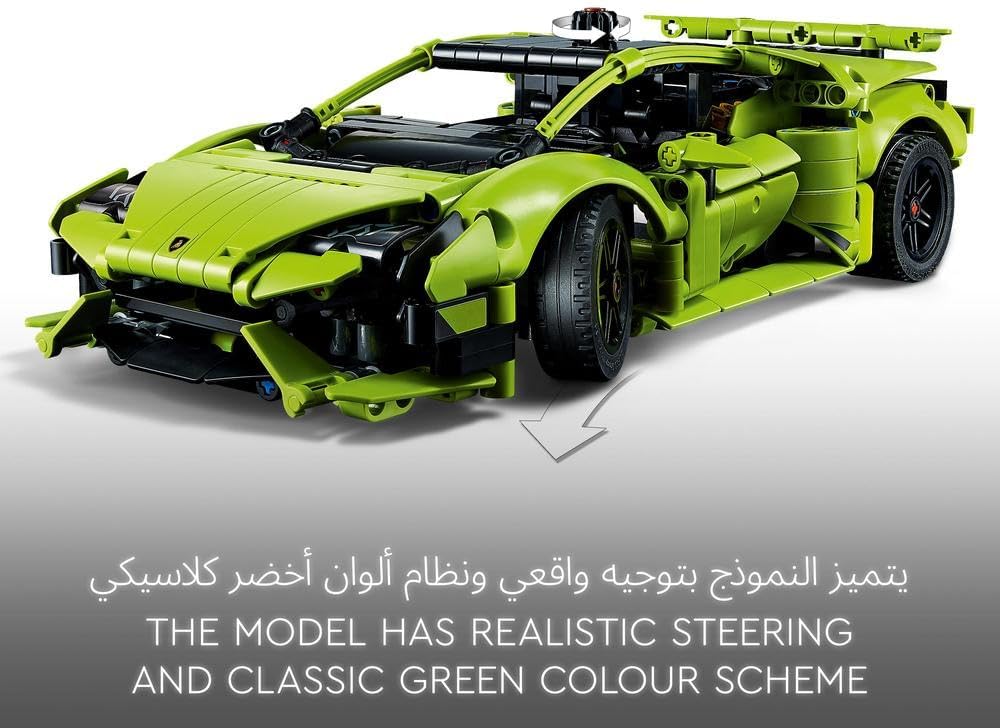 LEGO 42161 Technic Lamborghini Huracán Tecnica Toy Car Model Kit, Racing Car Building Set for Kids, Boys, Girls and Motor Sport Fans, Collectible Gift Idea