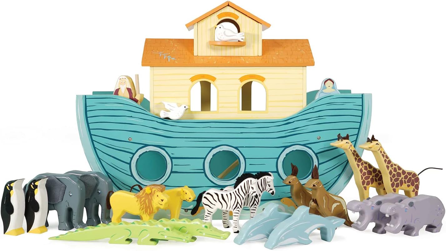 Le Toy Van - Pretend Play Educational Wooden Ark Role Play Toy | Suitable For A Boy Or A Girl 3 Years Old Or Older