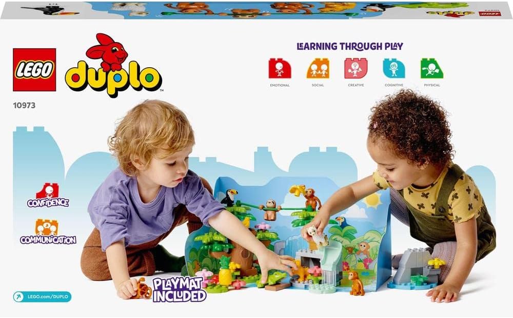 LEGO DUPLO Wild Animals of South America 10973 Learning and Education Toys Set; Building Blocks Toy for Toddlers (71 Pieces)