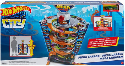 Hot Wheels City Mega Garage Playset with 1 Vehicle for Kids 4 Years & Older