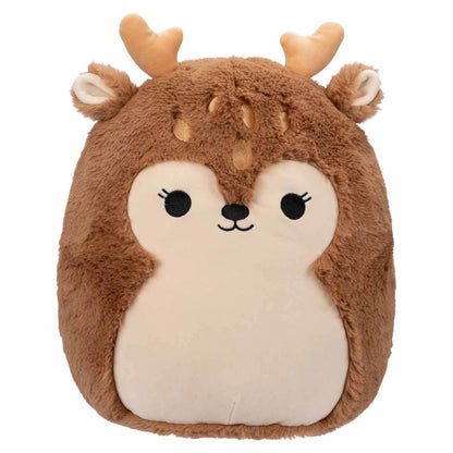 Squishmallows Fuzzamallow Dawn Fawn Stuffed Animal, 12-Inch Size, Brown