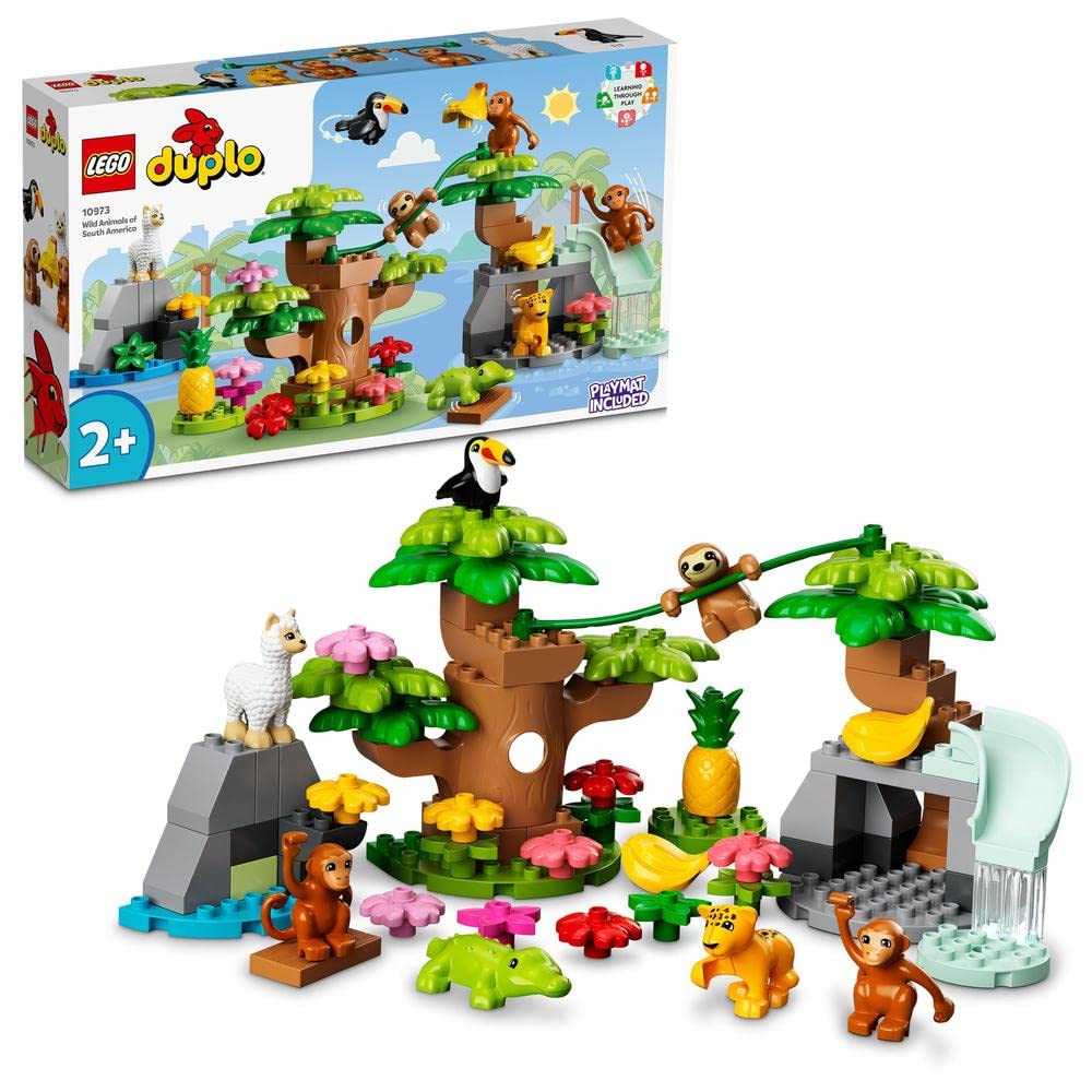 LEGO DUPLO Wild Animals of South America 10973 Learning and Education Toys Set; Building Blocks Toy for Toddlers (71 Pieces)