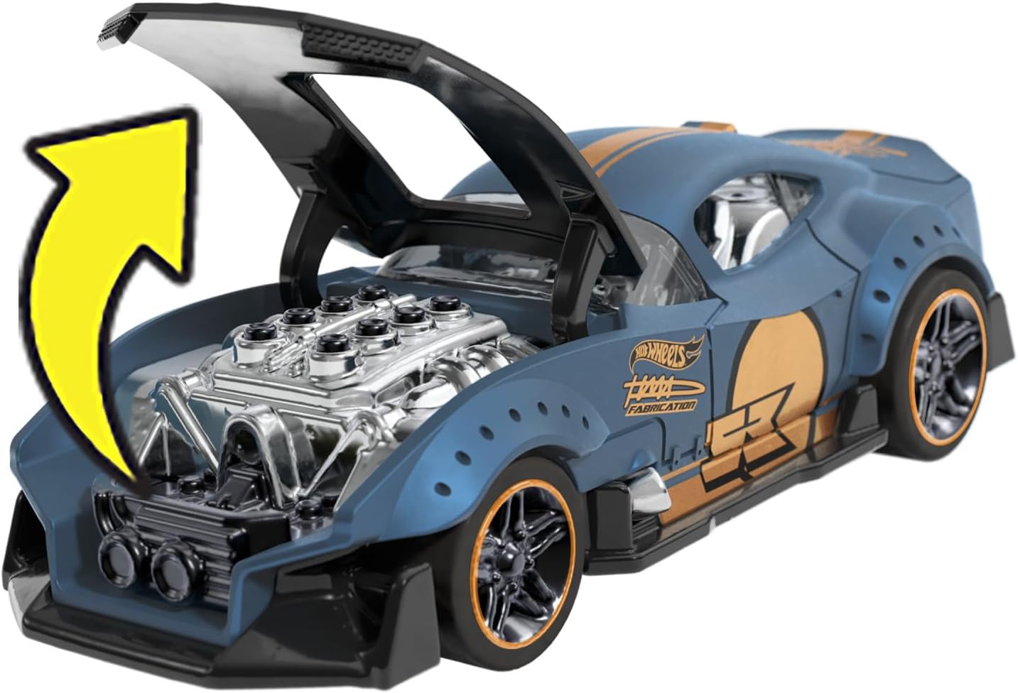 Hot Wheels Pull-Back Speeders Toy Car in 1:43 Scale, Pull Car Backward & Release to Race