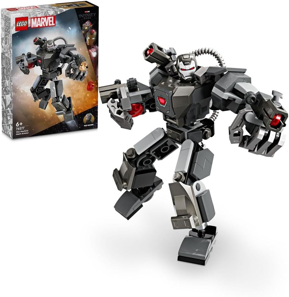 LEGO® Marvel War Machine Mech Armour 76277 Building Blocks Toy Set; Superhero Toys for Boys, Girls, and Kids (154 Pieces)