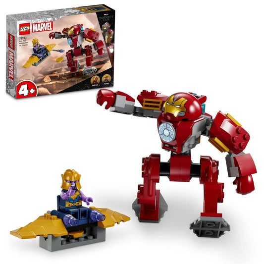 LEGO 76263 Marvel Iron Man Hulkbuster vs. Thanos Playset for Kids Aged 4 Plus, Super Hero Action Based on Avengers: Infinity War, with Buildable Action Figure, Toy Plane and 2 Minifigures