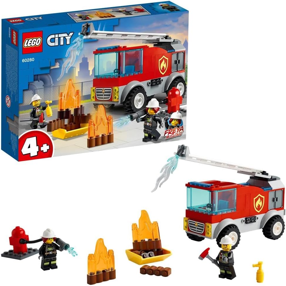 LEGO City Fire Ladder Truck 60280 Building Kit (88 Pieces)