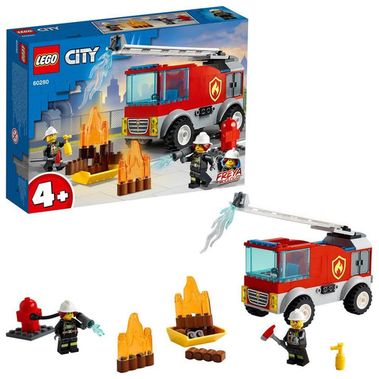 LEGO City Fire Ladder Truck 60280 Building Kit (88 Pieces)