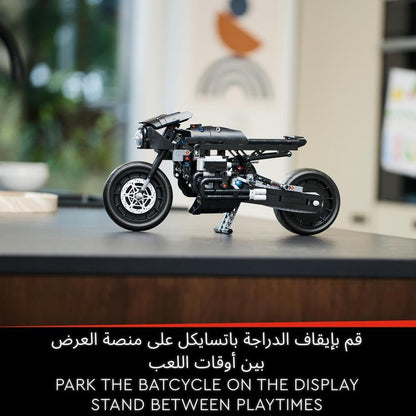 LEGO 42155 Technic THE BATMAN – BATCYCLE Set, Collectible Toy Motorbike, Scale Model Building Kit of the Iconic Super Hero Bike from 2022 Movie