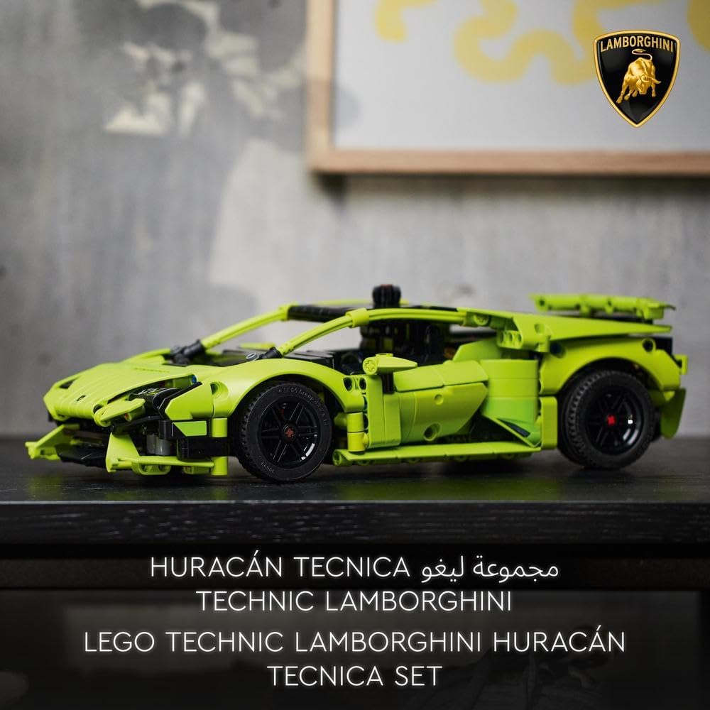 LEGO 42161 Technic Lamborghini Huracán Tecnica Toy Car Model Kit, Racing Car Building Set for Kids, Boys, Girls and Motor Sport Fans, Collectible Gift Idea