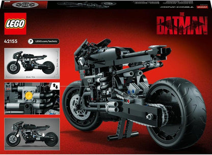 LEGO 42155 Technic THE BATMAN – BATCYCLE Set, Collectible Toy Motorbike, Scale Model Building Kit of the Iconic Super Hero Bike from 2022 Movie