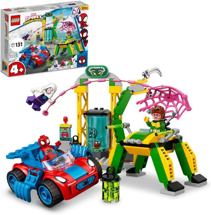 LEGO Marvel Spidey And His Amazing Friends Spider-Man at Doc Ock’s Lab 10783 Buidling Toy Set (131 Pieces)