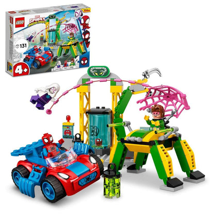 LEGO Marvel Spidey And His Amazing Friends Spider-Man at Doc Ock’s Lab 10783 Buidling Toy Set (131 Pieces)