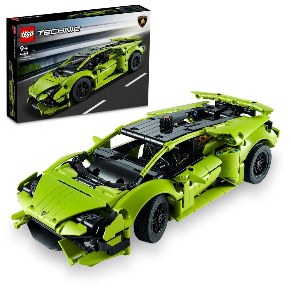 LEGO 42161 Technic Lamborghini Huracán Tecnica Toy Car Model Kit, Racing Car Building Set for Kids, Boys, Girls and Motor Sport Fans, Collectible Gift Idea