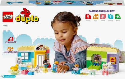 LEGO 10992 DUPLO Town Life At The Day Nursery, Educational Toy for 2+ Year Old Toddlers, Learning Set with Building Bricks and 4 Figures incl. Preschool Teacher