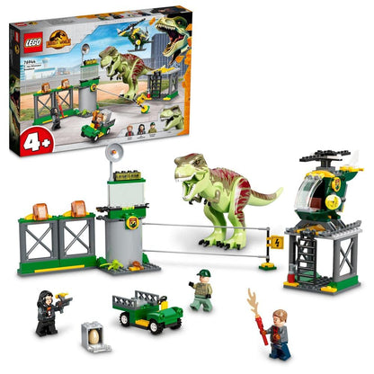 LEGO Jurassic World T. rex Dinosaur Breakout 76944 Building Blocks Toy Set; Toys for Boys, Girls, and Kids (140 Pieces)