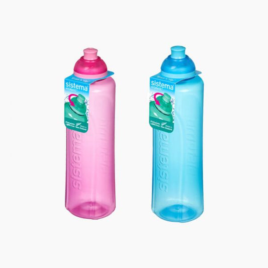 Sistema Swift Squeeze Water Bottle, Hydrate, Leakproof, BPA-Free, Assorted color, 1 Piece - 480ML