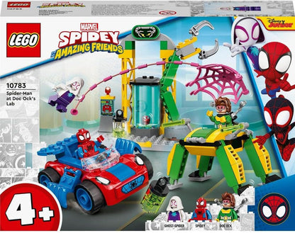 LEGO Marvel Spidey And His Amazing Friends Spider-Man at Doc Ock’s Lab 10783 Buidling Toy Set (131 Pieces)