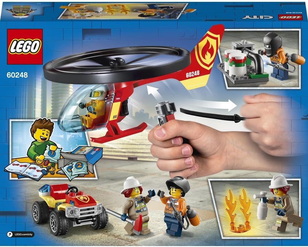 LEGO City Fire Helicopter Response 60248 Building Set (93 Pieces)