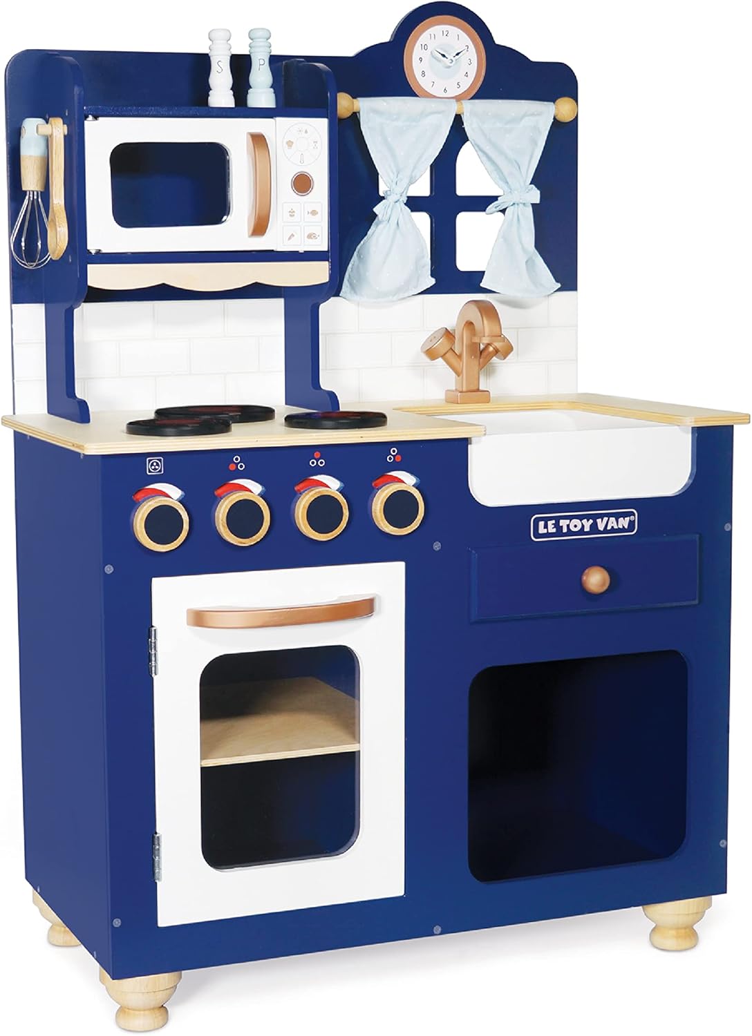 Le Toy Van - Wooden Oxford Kitchen Pretend Play Set | Kids Cooking Role Play Toy - Suitable For 3 Years +