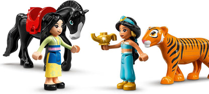 LEGO® | Disney Princess™ Jasmine and Mulan’s Adventure 43208 Building Blocks Toy Set; Toys for Boys, Girls, and Kids (176 Pieces)