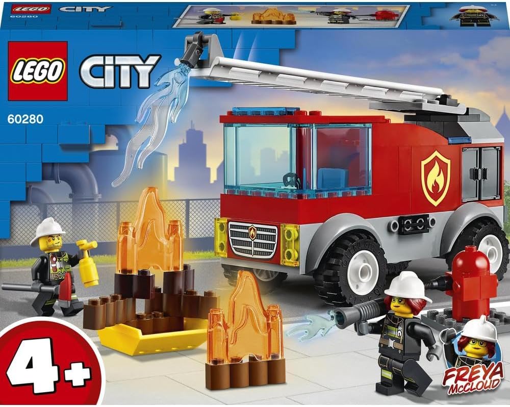 LEGO City Fire Ladder Truck 60280 Building Kit (88 Pieces)