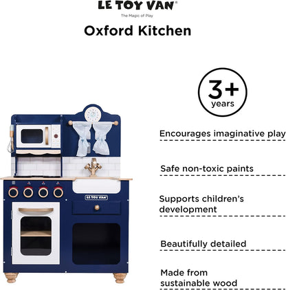 Le Toy Van - Wooden Oxford Kitchen Pretend Play Set | Kids Cooking Role Play Toy - Suitable For 3 Years +